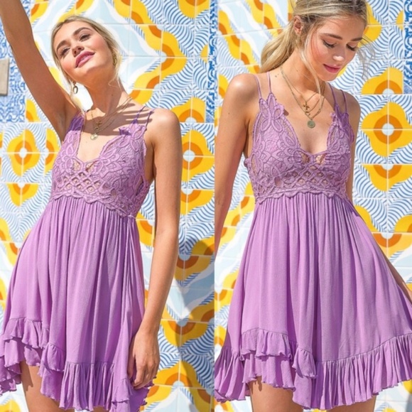 Dresses & Skirts - Lavendar Boho Chic Dress